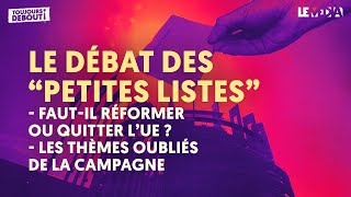 LE DÉBAT QUE VOUS NE VERREZ PAS SUR BFMTV  LES quotPETITES LISTESquot ONT LEUR MOT À DIRE  EUROPÉENNES [upl. by Gnoht598]