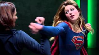 Supergirl Fight Practice under Kryptonite Emitter CBS TV Melissa Benoist Scene 1 [upl. by Lura645]