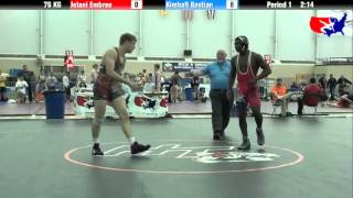 Jelani Embree vs Kimball Bastian at 2013 FILA Cadet Nationals  FS [upl. by Odyssey]