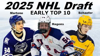 2025 NHL Draft Pre Season Top 10 [upl. by Nnayelhsa]