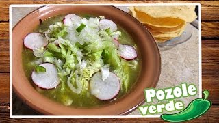 Pozole verde de pollo delicioso  receta fácil [upl. by Irehc232]