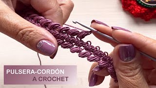 PULSERACORDÓN A CROCHET  TUTORIAL [upl. by Amliw355]