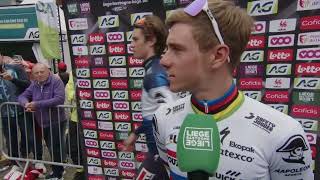 Remco Evenepoel  Interview before LiègeBastogneLiège 2023 [upl. by Mcgee]