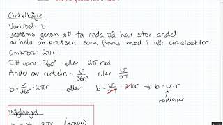 Matematik 4  Kapitel 2  22 Cirkelsektorn och radianer [upl. by Atilrahc991]