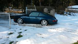 Porsche 964 Carrera 4 in the snow [upl. by Cacie]