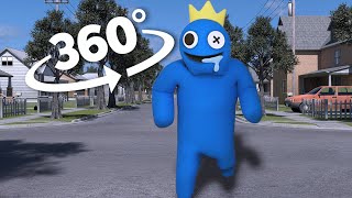 360 Video  Chased by Rainbow Friends  Funny Animation VR [upl. by Avle]