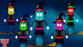 Five Wicked Witches amp More Fun Halloween Rhymes for Toddlers [upl. by Sabino]