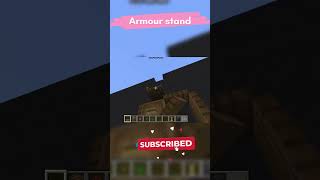 Minecraft amazing armour stand  armour storage design minecraftshorts 100subs [upl. by Rasla]