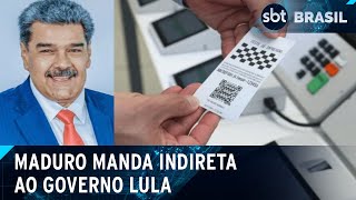 Maduro diz sem provas que eleições não são auditadas no Brasil  SBT Brasil 240724 [upl. by Ansell]