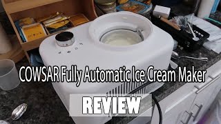 COWSAR Fully Automatic Ice Cream Maker Review  Awesome ice cream maker 2023 [upl. by Philpot]