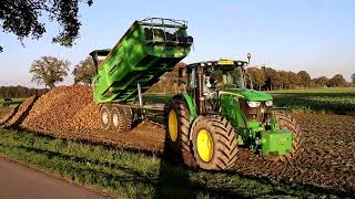 Vervaet Q 621 mit JohnDeere 6140R Gespann [upl. by Ynamrej]