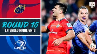 Munster v Leinster  Extended Highlights Round 15  URC 202122 [upl. by Lilli]