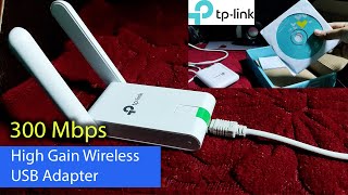 TP Link TLWN822N 300mbPs High Gain Wireless Adapter Review [upl. by Ainaled627]