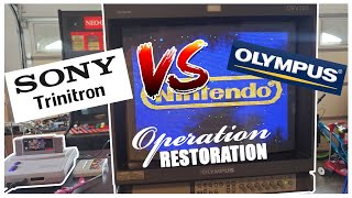 Is an Olympus OEV as good as a Sony PVM  Pro CRT Restoration  OEV 203 [upl. by Munmro]