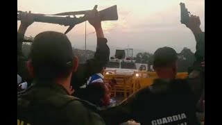 Así desertaron militares venezolanos del régimen de Maduro  Noticias Caracol [upl. by Linnie]