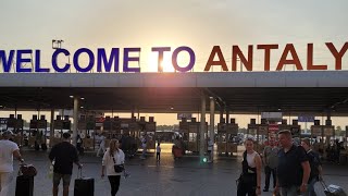 Tramway and bus ride from Antalya Airport to the hotel Alp Pasa in Old Town 4K UHD tour [upl. by Panthea]