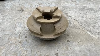 mitti ka chulha beautiful village life rural life mini chula stove wood stove mud stove [upl. by Olracnaig]