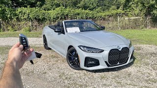 2023 BMW 430i Convertible Start Up Exhaust Test Drive Walkaround POV and Review [upl. by Honey234]