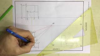 One point perspective drawing Gr 9 revision [upl. by Perretta]