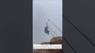 Just 10 year Old Girl Doing😰 Jivdhan fort Zipline amp Rappelling by Trekkers Clan  9372121718 [upl. by Noside]