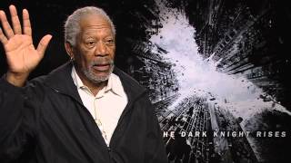 Morgan Freeman Exclusive Interview  The Dark Knight Rises [upl. by Alesiram]