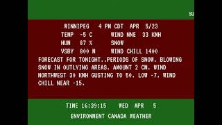 20230405  Winter Storm Warning  Winnipeg MB [upl. by Narmi]