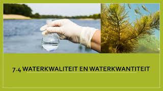 Aardrijkskunde klas 4 mavo Water de GEO Paragraaf 74 Waterkwaliteit en waterkwantiteit [upl. by Lacy685]