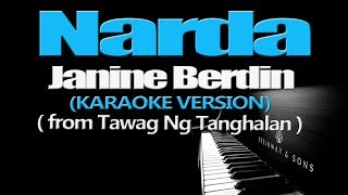 NARDA  Janine Berdin KARAOKE VERSION [upl. by Tanner]