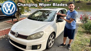 DIY 2005  Current Generation Volkswagen GTI Changing Wiper Blades [upl. by Salmon]