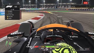 F1 24 Bahrain GP  Lando Norris Pole Lap [upl. by Ahseal]