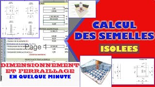 DIMENSIONNEMENT DES SEMELLES ISOLÉES ET SECTIONS DACIERS QUILS FAUT [upl. by Jon473]