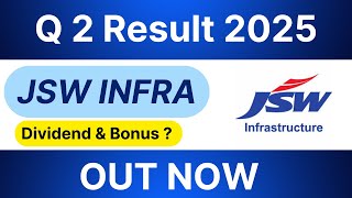 JSW INFRA share Q2 result 2025 JSW Infra share latest news  JSW Infra dividend news jswinfra [upl. by Bull601]