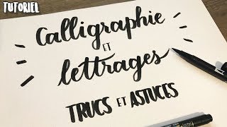 Trucs et Astuces en Calligraphie pour débutants  Tutoriel Lettering [upl. by Ames]