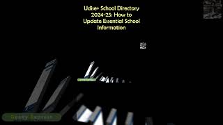 Udise School Directory 202425 How to Update Essential School Information udise2024 [upl. by Sashenka]