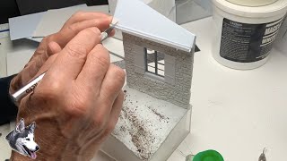 Part 1 Custom made 135 scale building to create a realist WWII vignette [upl. by Nueoras]