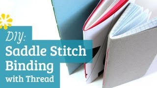 DIY Saddle Stitch Bookbinding Tutorial  Sea Lemon [upl. by Hadden]