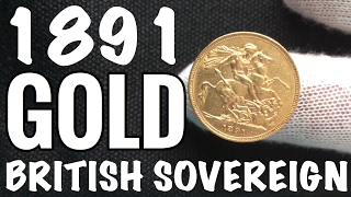 Gold British Sovereign BEAUTIFUL  British Fractional Gold [upl. by Grant605]