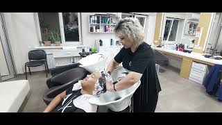 Experience the Best ASMR Hair Washing Session of 2024 with Barber Lady [upl. by Adon]