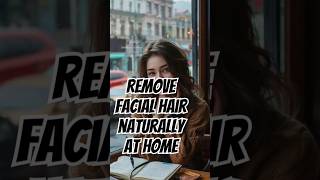 Remove facial hair naturally at home🎀🎇 aesthetic skincare beauty facialhairremovalathome viral [upl. by Cook]