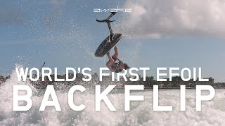 Worlds First Backflip on an eFoil [upl. by Wolford551]