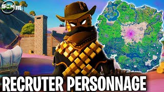 GAGNER DES LINGOTS POUR RECRUTER UN PERSONNAGE FORTNITE EMPLACEMENT PERSONNAGE A RECRUTER FORTNITE [upl. by Akinirt]