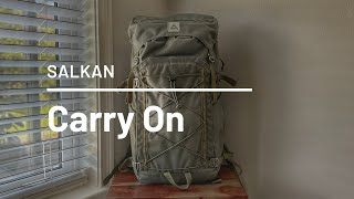 NEW Salkan CarryOn 35L Backpack Review  Easy One Bag Travel [upl. by Cohbath]