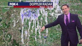 Dallas weather Lake effect snow falls across North Texas [upl. by Ramsdell]