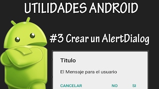 Android Studio  Crear un AlertDialog [upl. by Cath]