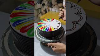 Multi Colour Cake  Chocolate Multi Colour Design shorts youtubeshorts video viralvideo [upl. by Anuaik875]