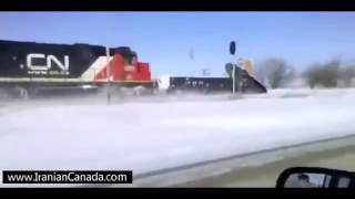 Amazing Canadian SnowPlow Train [upl. by Hehre]