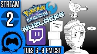 Pokémon Moon NUZLOCKE BLIND Part 2  Stream Four Star [upl. by Noslrac]