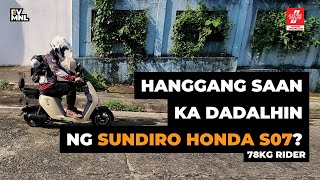 Part 1 Sundiro Honda S07 Range Test 78 Kg Rider  Honda E Bike  Electric Vehicle Manila [upl. by Eelana]