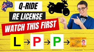 Q RIDE RE COURSE COMPLETE GUIDE  HOW TO GET RE LICENSE IN AUSTRALIA  MOTORCYCLE LICENSE AUSTRALIA [upl. by Menides]