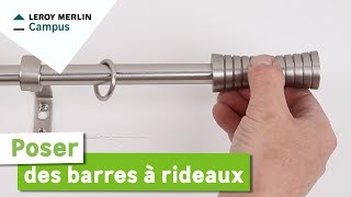 Comment poser des barres à rideaux  Leroy Merlin [upl. by Adlemi]